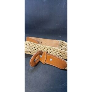 Leather Belt - Vaquero style tooled & inlayed  Elecuatrero Braided Size‎ 40